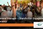 VACANCY - General Manager - Shareholder Engagement